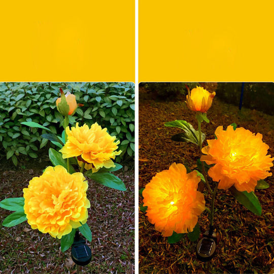 PeonyGlow | Kreative LED-Sonnenblumenleuchte für Garten & Landschaft Decorique.de