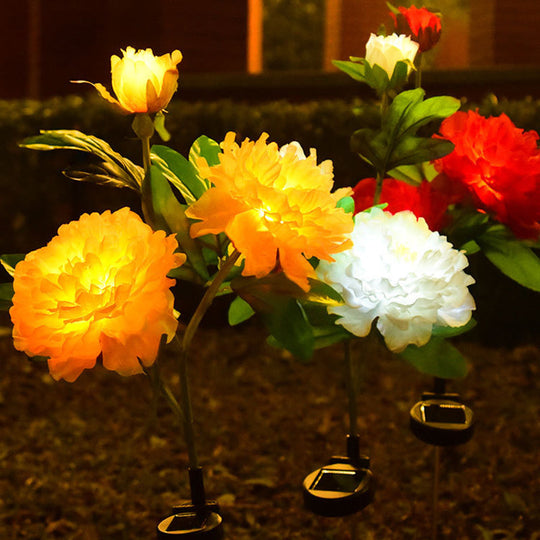 PeonyGlow | Kreative LED-Sonnenblumenleuchte für Garten & Landschaft Decorique.de