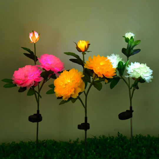 PeonyGlow | Kreative LED-Sonnenblumenleuchte für Garten & Landschaft Solar Rose Decorique.de
