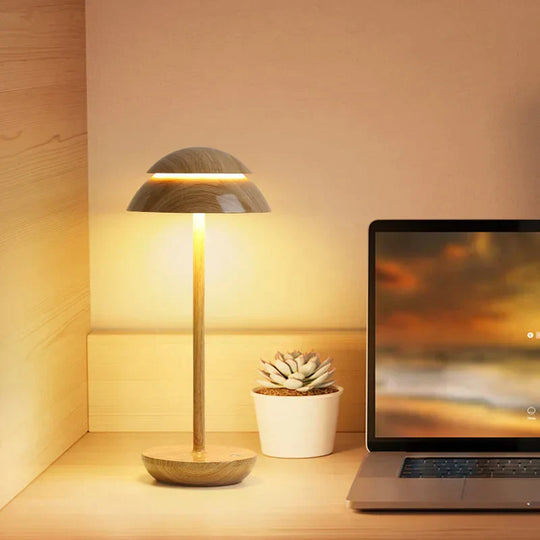 PillarLight | Kabellose und Touch-aktivierte Tischlampe Holz Decorique.de