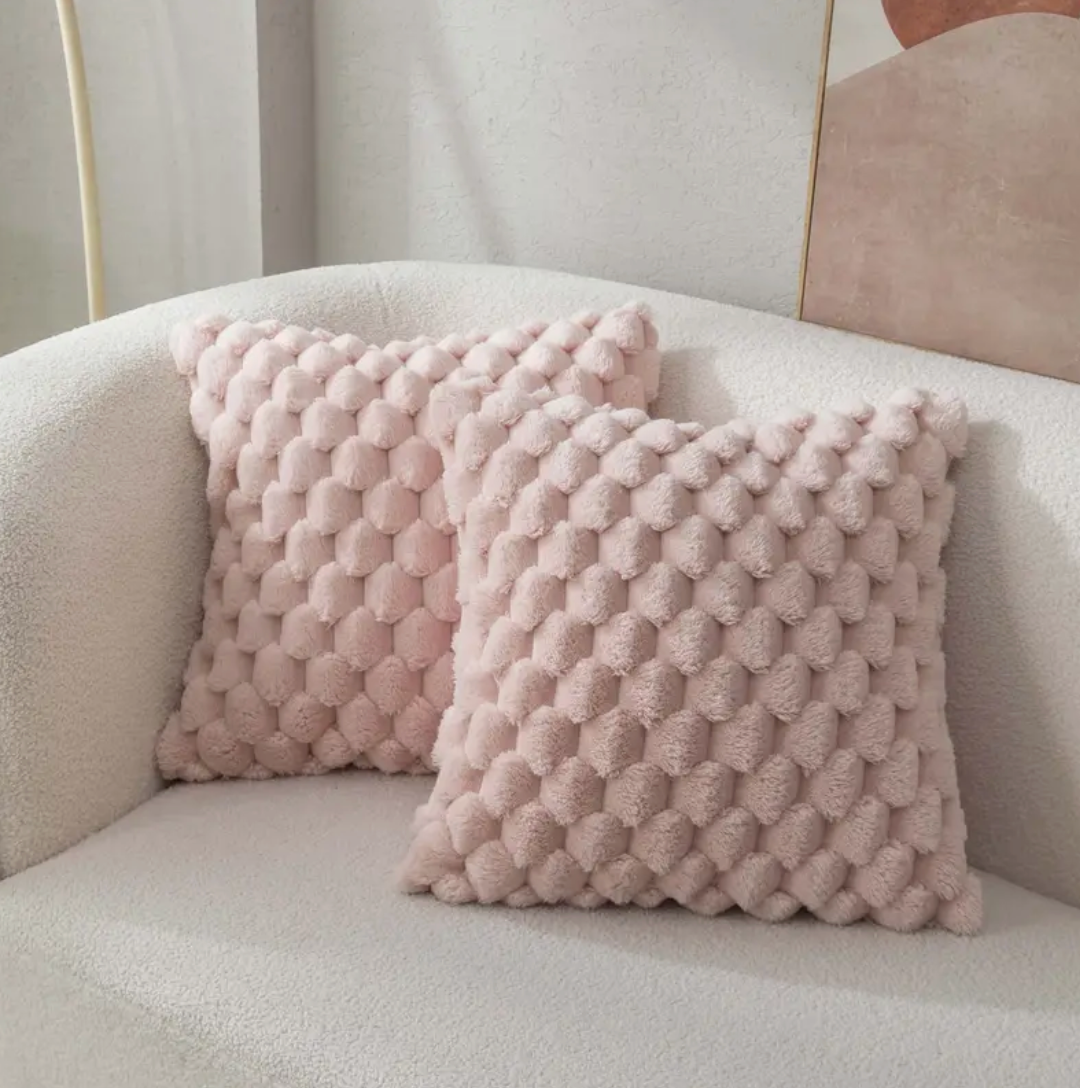 PillowCloud | Weiches Kissen mit flauschigem Kissenbezug Rosa Decorique.de