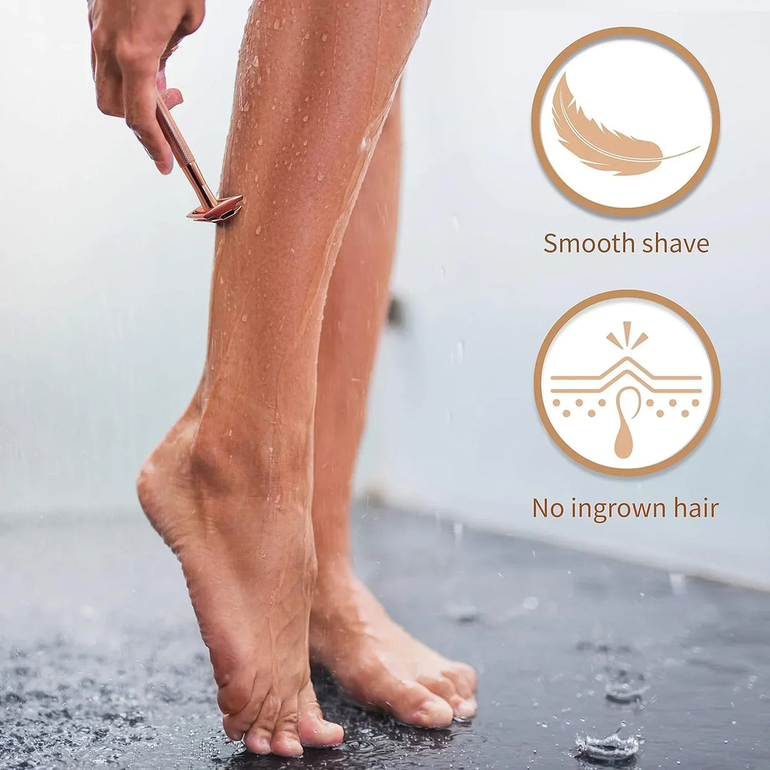 SilkLady | Premium Rasiermesser mit Basis