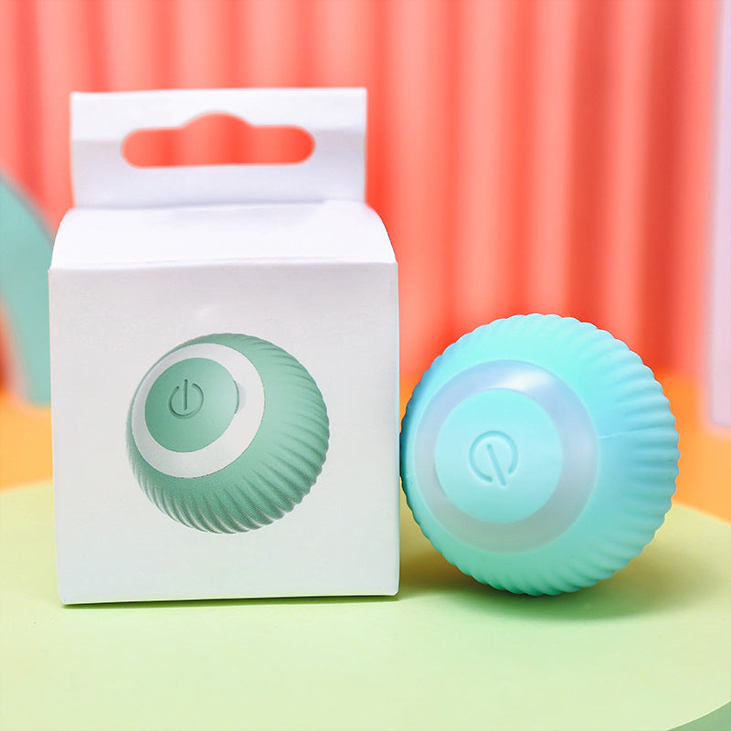 PlayBall | Intelligentes Katzen-Spielzeug – Automatisch & Geräuscharm Blauer Ball ohne Jagdschutz Decorique.de