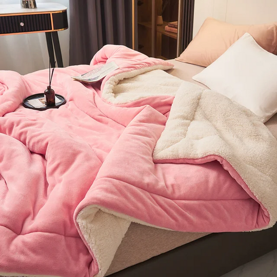 PlushNest | Fleecedecke – Weich, Warm & Pflegeleicht Rosa Decorique.de
