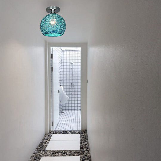 PopLume | Kompakte Deckenlampe im Retro-Farblook Blau 230V Decorique.de