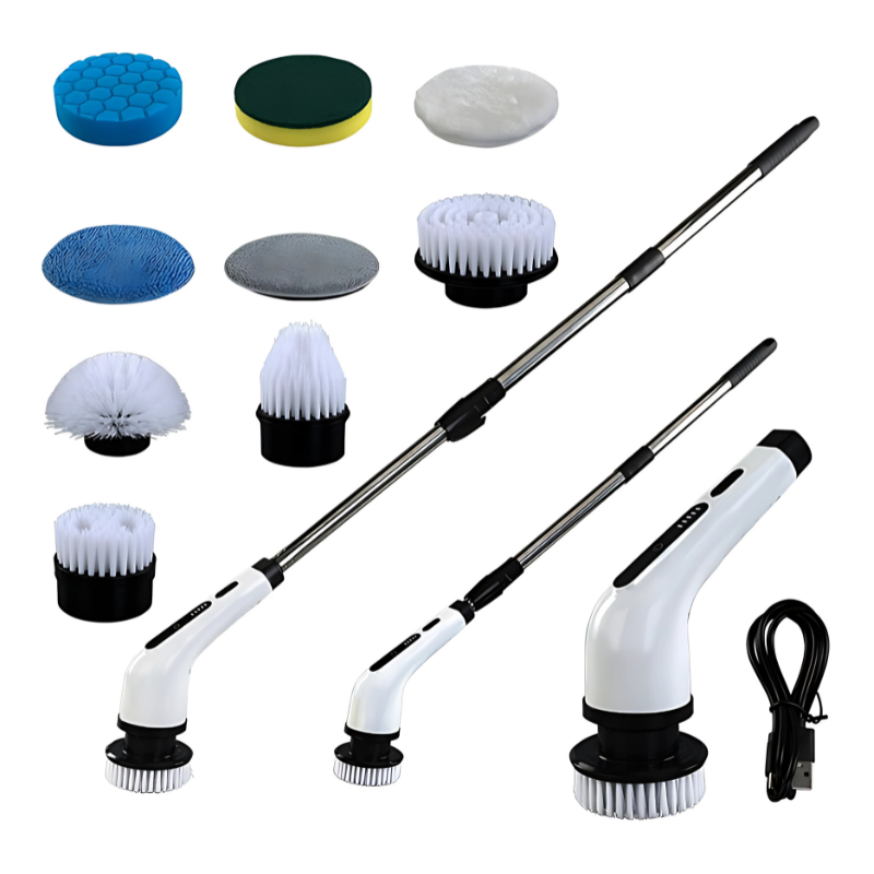 PowerBurst | Kabellose 360° Reinigungsbürste mit Teleskopgriff Decorique.de