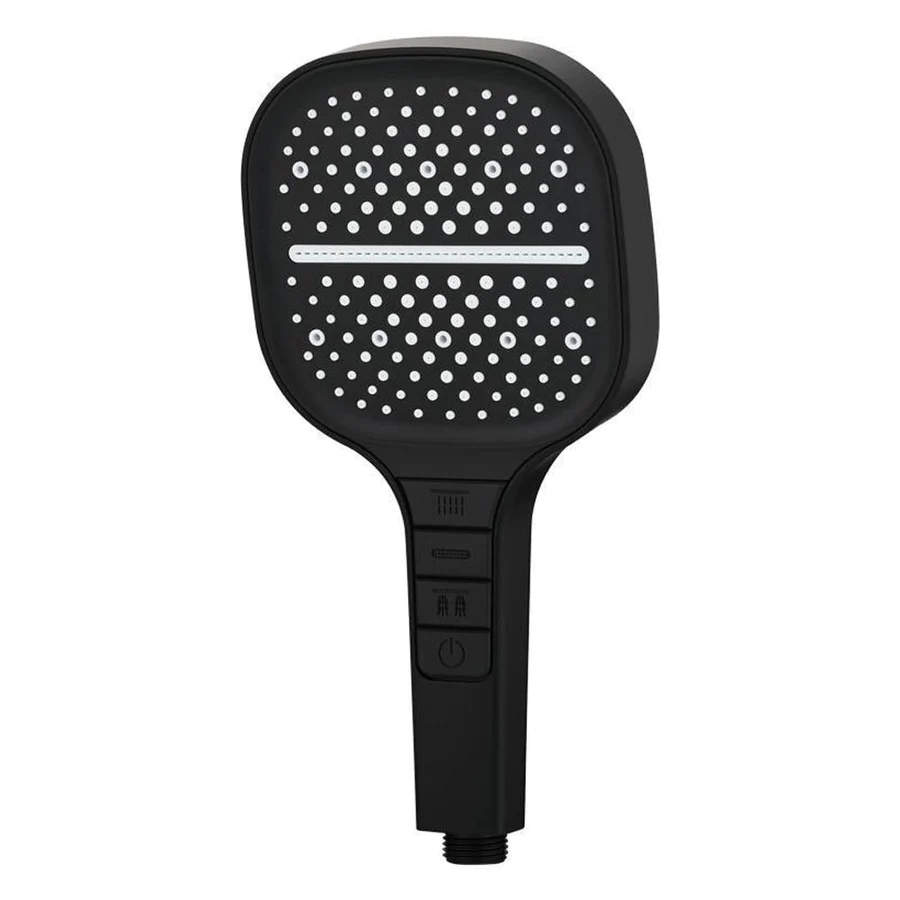 PowerFlow | 7-Stufiger Duschkopf Schwarz Decorique.de