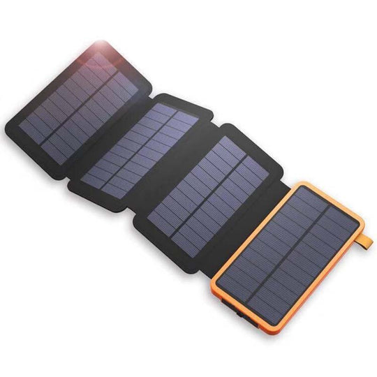 PowerRay | 25000mAh Outdoor Powerbank mit Solar Orange Schwarz Decorique.de
