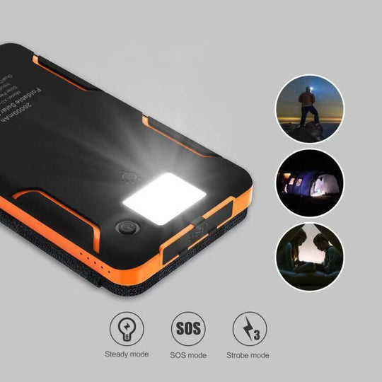 PowerRay | 25000mAh Outdoor Powerbank mit Solar Decorique.de
