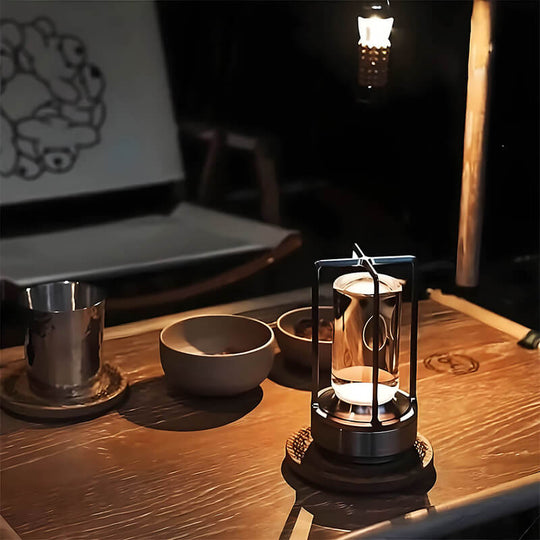 GleamHaven | Elegante Tragbare Tischlampe