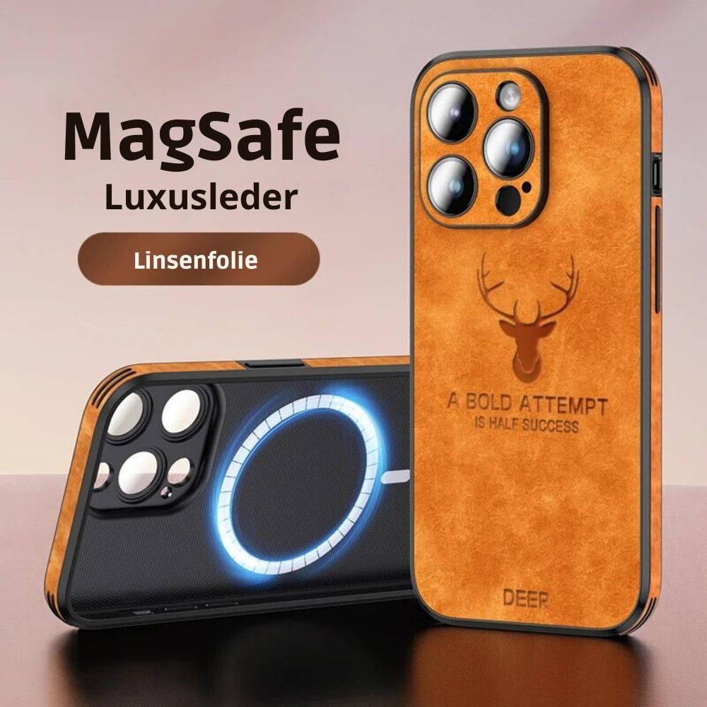 PrimeGuard | Leder iPhone Tasche - Luxuriöser stoßfester Schutz Decorique.de