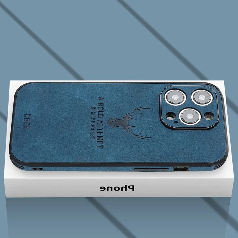 PrimeGuard | Leder iPhone Tasche - Luxuriöser stoßfester Schutz Decorique.de