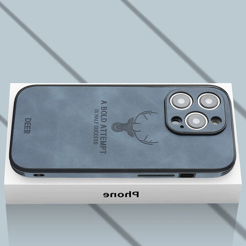 PrimeGuard | Leder iPhone Tasche - Luxuriöser stoßfester Schutz Decorique.de