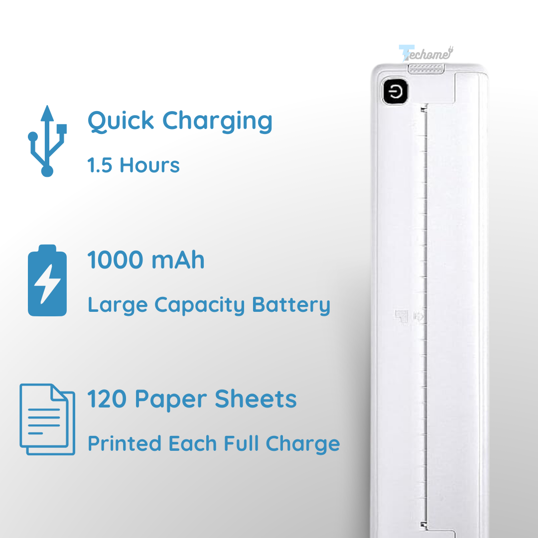 PrintEase | Tragbarer Drucker ohne Tinte Decorique.de