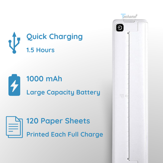 PrintEase | Tragbarer Drucker ohne Tinte Decorique.de