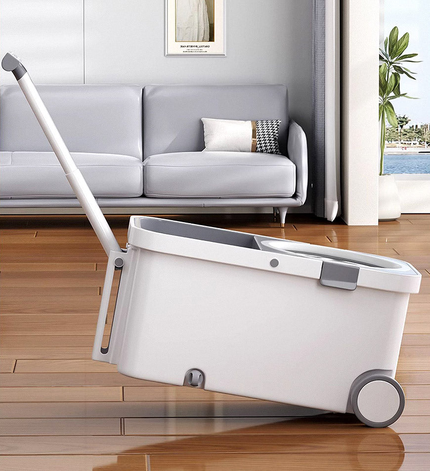 ProClean | Mop-Set – Rotierender Mop & Selbstauswring-Eimer Decorique.de