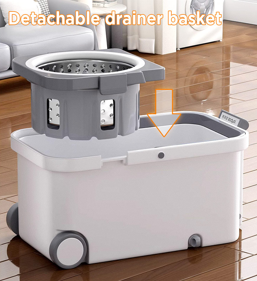 ProClean | Mop-Set – Rotierender Mop & Selbstauswring-Eimer Decorique.de