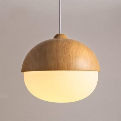 WoodSphere | Mondglas & Holz Eichel-Anhänger