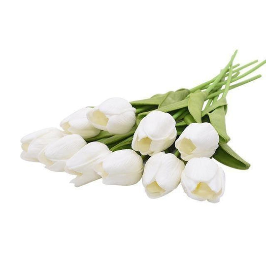 DecoTulip | 10-teilige künstliche Tulpen Blumen