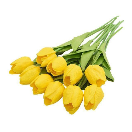 DecoTulip | 10-teilige künstliche Tulpen Blumen