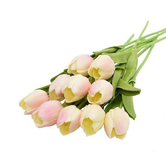 DecoTulip | 10-teilige künstliche Tulpen Blumen