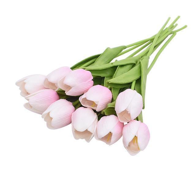 DecoTulip | 10-teilige künstliche Tulpen Blumen