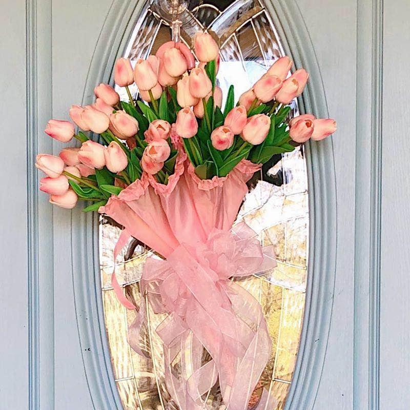 DecoTulip | 10-teilige künstliche Tulpen Blumen
