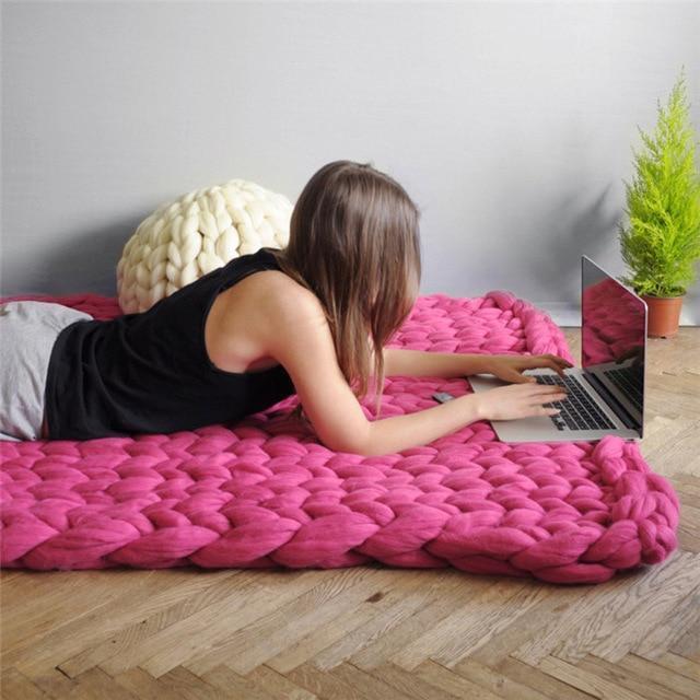 CozyKnit | Chunky Strickdecke – Handgefertigt & Luxuriös