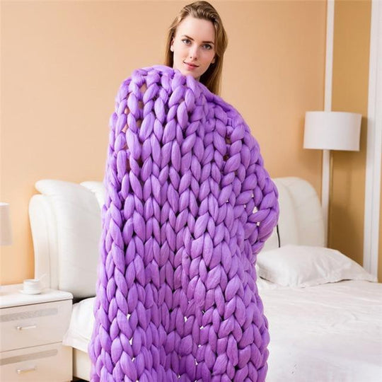 CozyKnit | Chunky Strickdecke – Handgefertigt & Luxuriös