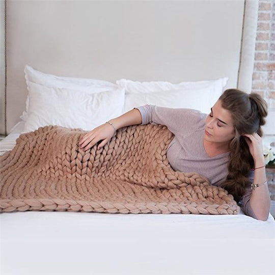 CozyKnit | Chunky Strickdecke – Handgefertigt & Luxuriös
