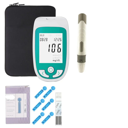 ProHealth | Testkit – Tragbarer Analyzer für Blutzucker & Cholesterin Default Title Decorique.de
