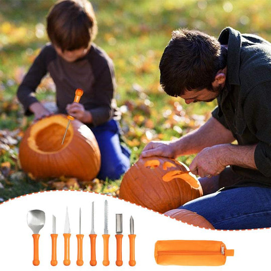 PumpkinPro | Kürbis-Schneideset Edelstahl Schneidwerkzeugset Decorique.de