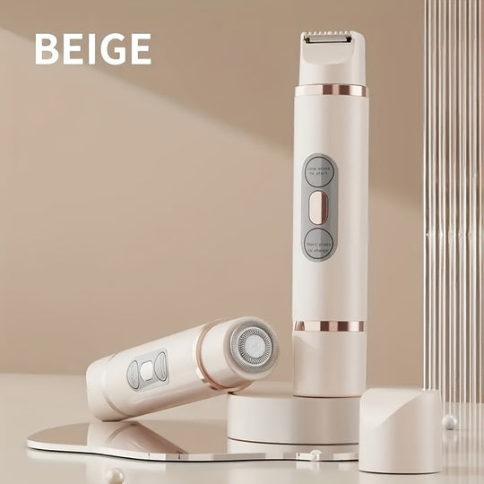 PureSilk | Kabelloser Damenrasierer – Sanfte Haarentfernung für Gesicht & Körper Beige Decorique.de