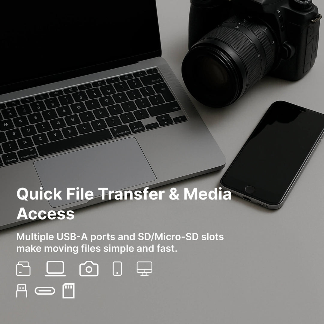 QuickConnect | USB-C Hub – Plug-and-Play Adapter für MacBook Decorique.de