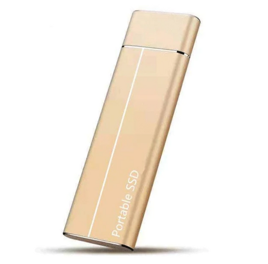 QuickDrive | Tragbare SSD – Blitzschnelle Übertragungen bis zu 550MB/s Gold Decorique.de