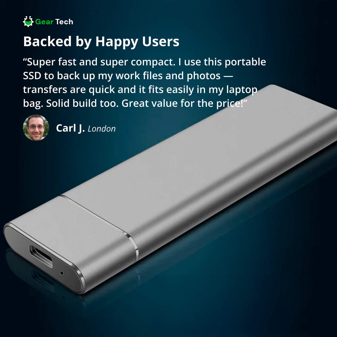 QuickDrive | Tragbare SSD – Blitzschnelle Übertragungen bis zu 550MB/s Decorique.de