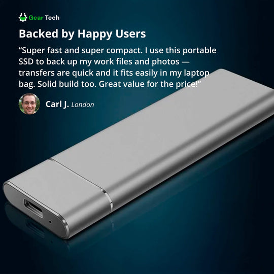 QuickDrive | Tragbare SSD – Blitzschnelle Übertragungen bis zu 550MB/s Decorique.de