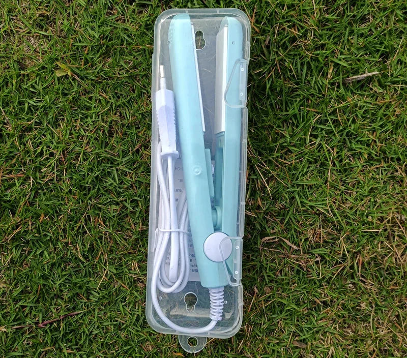 QuickHeat | Tragbarer Locken- und Glätteisen Blau UK Stecker Decorique.de