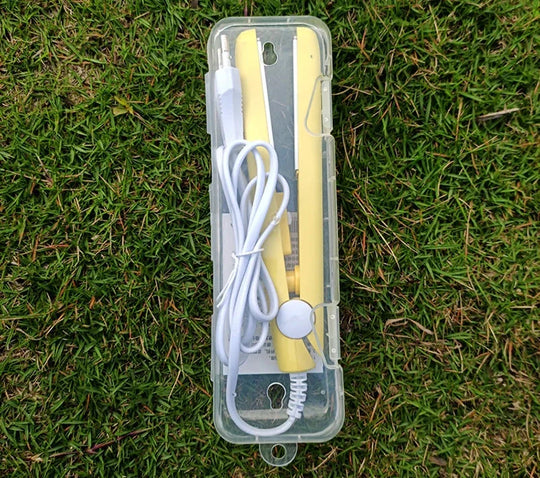 QuickHeat | Tragbarer Locken- und Glätteisen Gelb UK Stecker Decorique.de