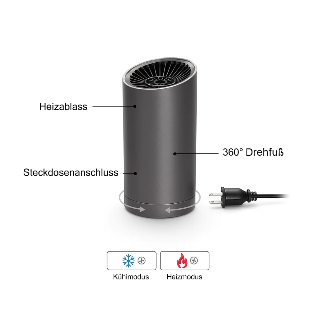 QuickWarm | Auto-Heizgebläse - Sofortige Heizung & Windschutzscheibe klar Decorique.de