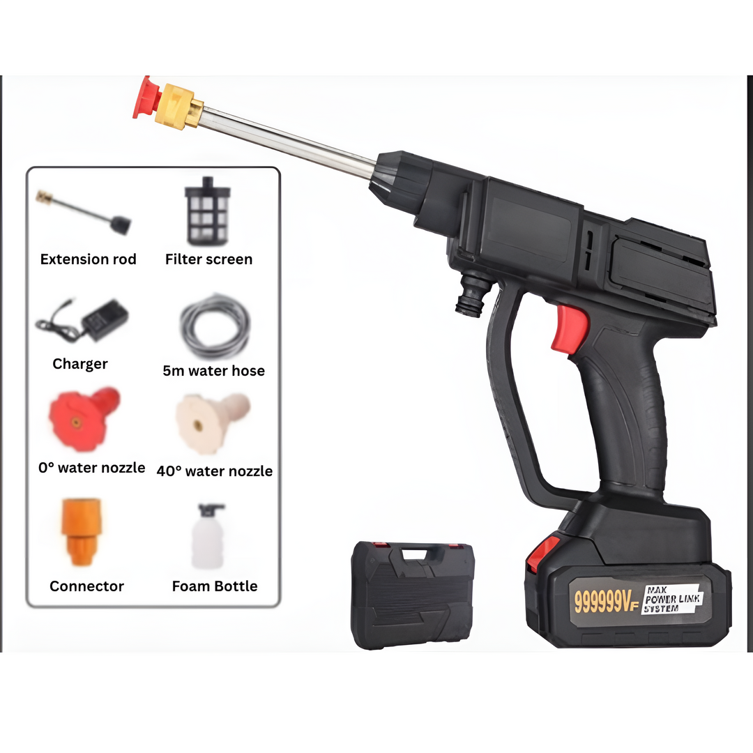 QuickWash | Akku-Hochdruckreiniger mit 2 Batterien Decorique.de