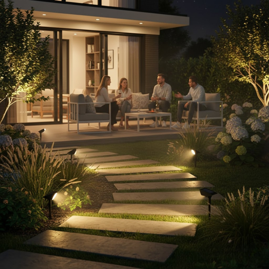 RayTuner | Wasserdichte LED Solar Multi-Zoom Spot Light Landschaftsbeleuchtung RGB Decorique.de