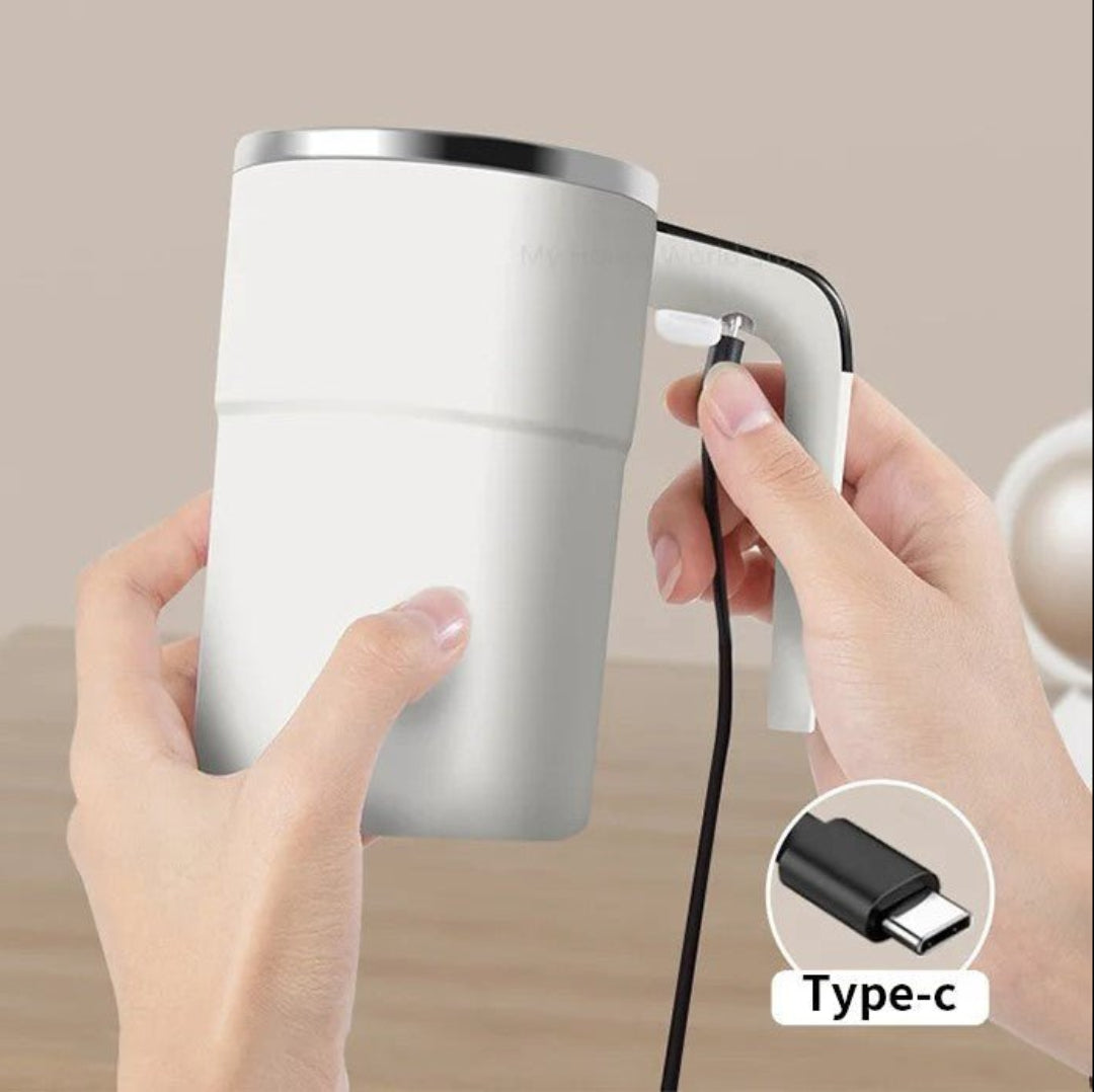 BrewSpin | Selbstrührender Kaffeebecher - Wiederaufladbarer magnetischer Mixer