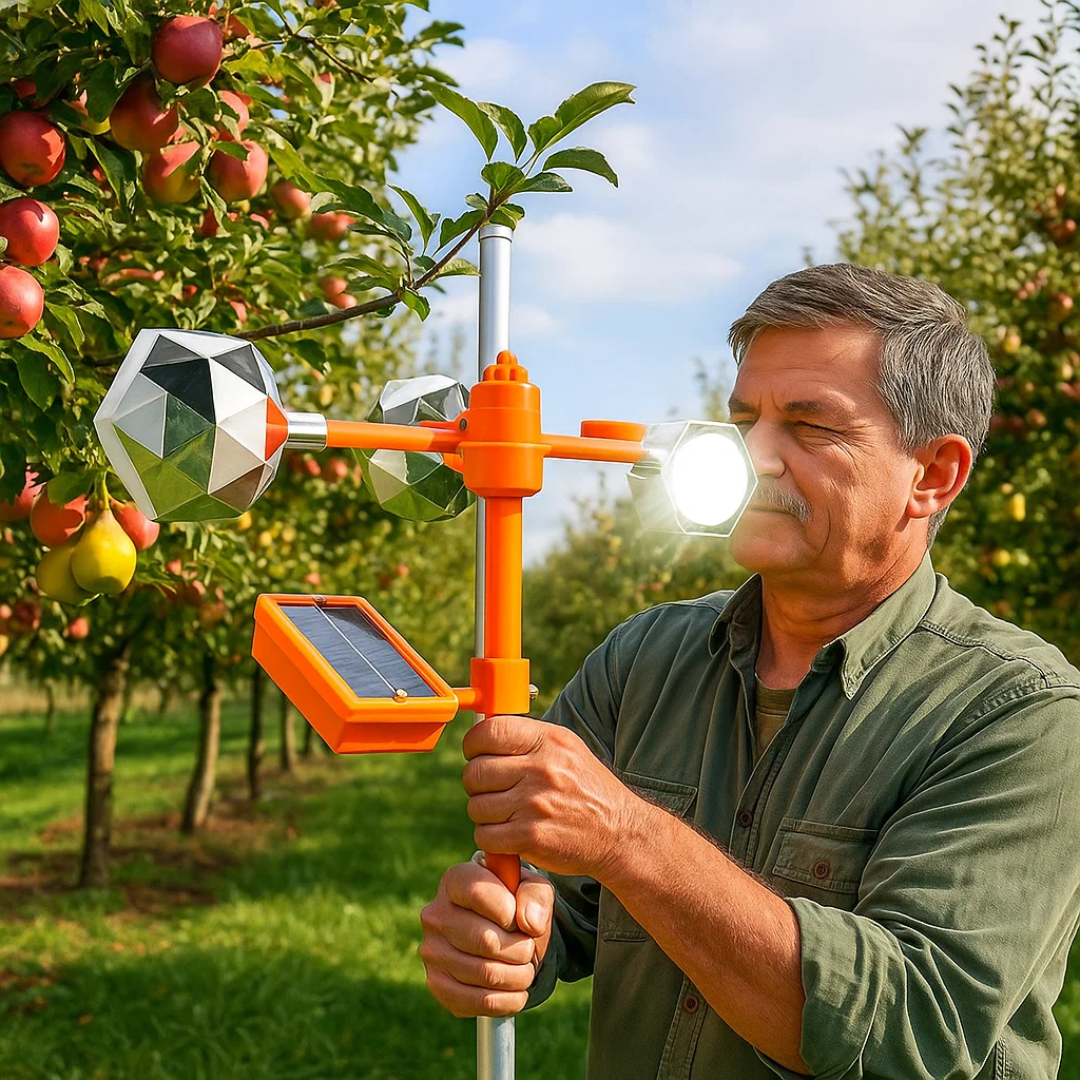 ReflectaSpin | 360 Grad Reflexions-Solarbetriebener Vogelvertreiber Decorique.de