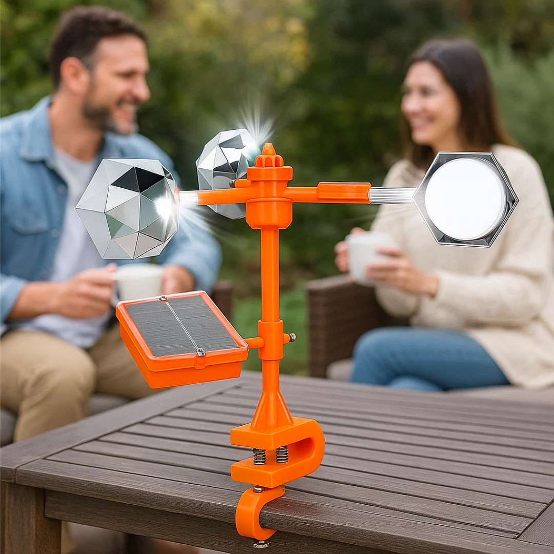 ReflectaSpin | 360 Grad Reflexions-Solarbetriebener Vogelvertreiber Decorique.de