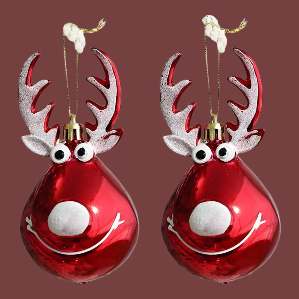ReindeerCharm | Elegante Weihnachtsbaum-Dekoration Rot Decorique.de