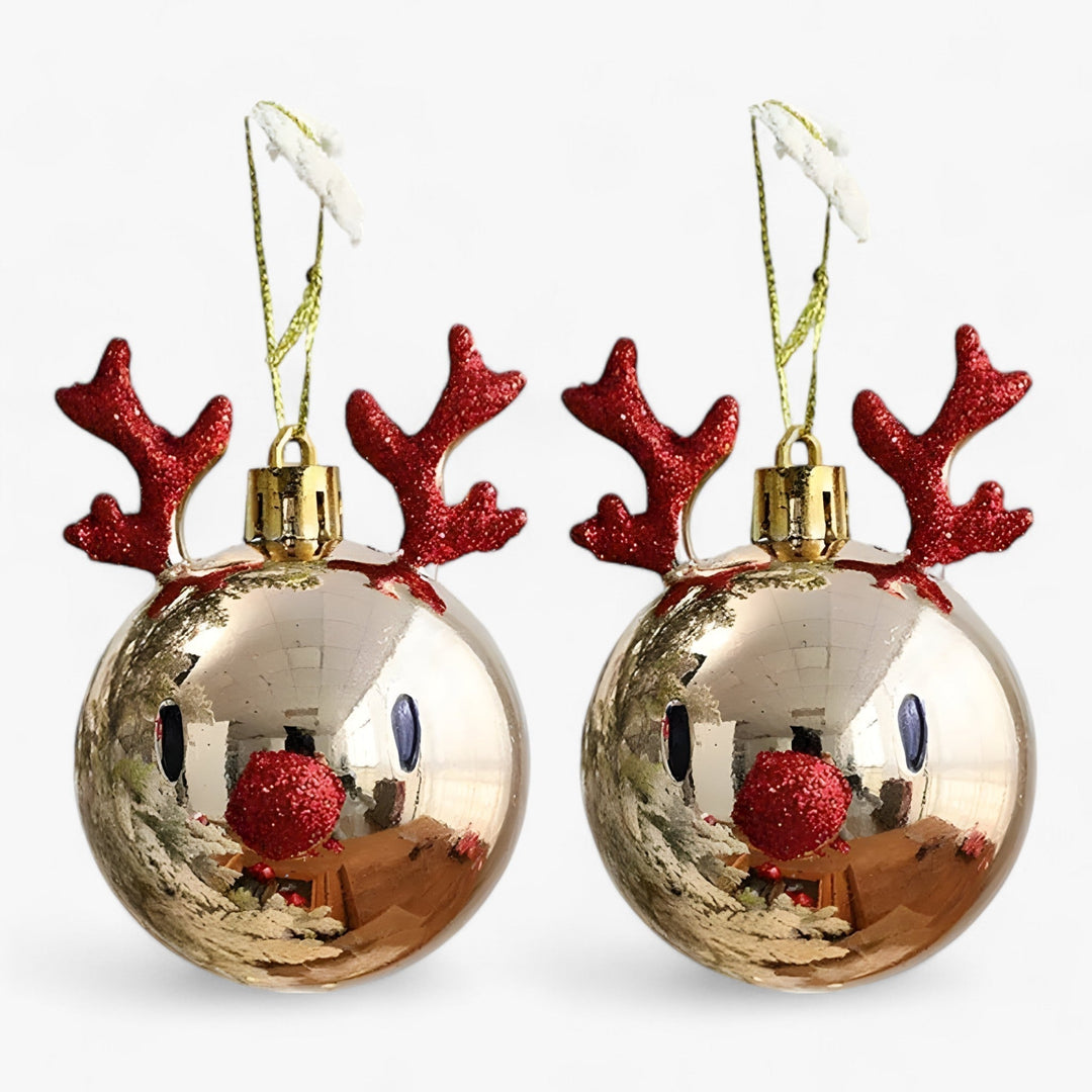 ReindeerCharm | Elegante Weihnachtsbaum-Dekoration Rote Nase Decorique.de