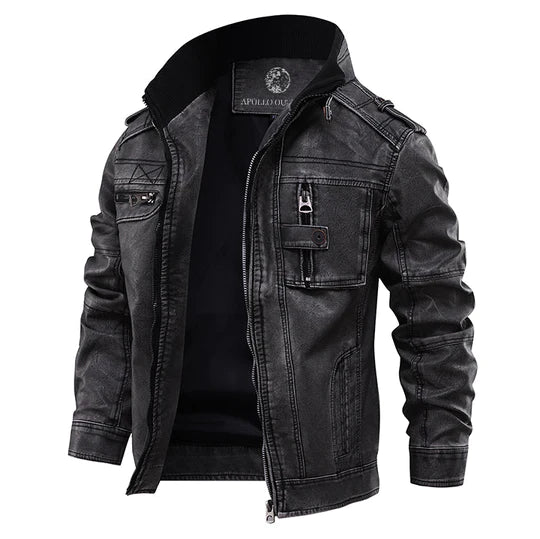 RenzoWear | Herrenjacke Zeitlose Eleganz im Biker-Stil Decorique.de