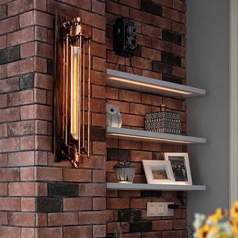 RetroLux | Vertikale Wandleuchte Rot Decorique.de