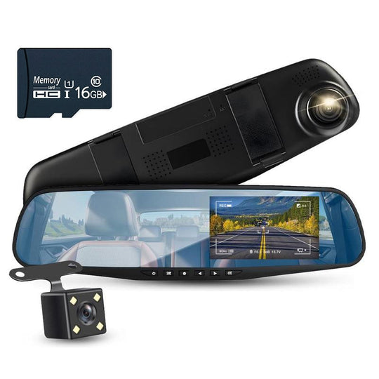 RoadScope | 140° Weitwinkel mit gestochen scharfer Rücksicht Dashcam + 16G TF-Karte Decorique.de